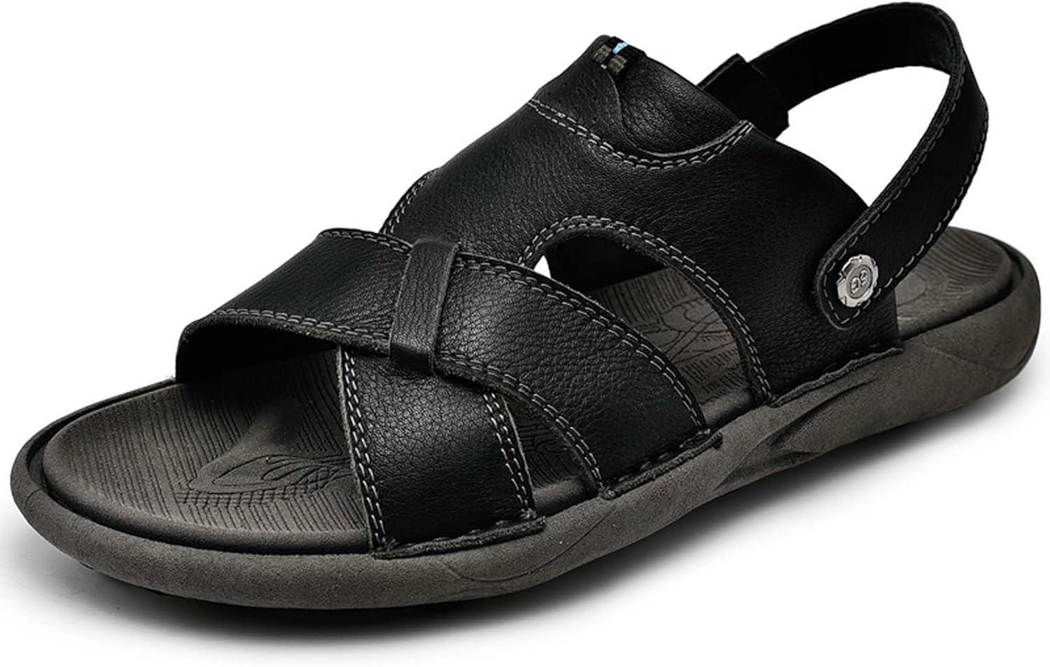 Мужские кожаные сандалии Vtiao, дышащие босоножки, сандалии-тапочки двойного назначения, мягкие, нескользящие, износостойкие, повседневные путешественные сандалии, пляжные сандалии, туристические сандалии, обувь для вождения, прочные, черный
Мужские кожаные сандалии Vtiao, дышащие босоножки, сандалии-тапочки двойного назначения, мягкие, нескользящие, износостойкие, повседневные путешественные сандалии, пляжные сандалии, туристические сандалии, обувь для вождения, прочные, черный
