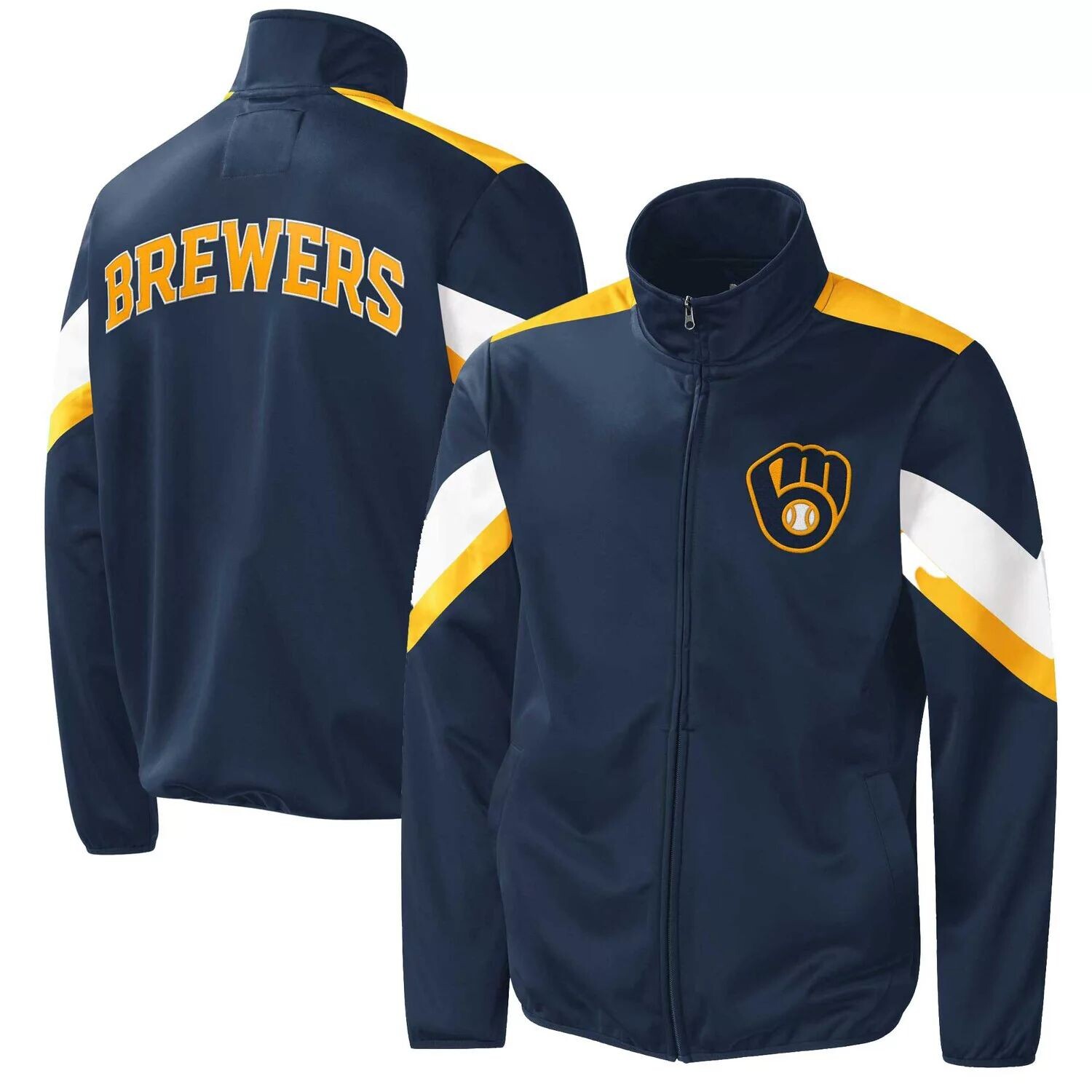 Мужская спортивная куртка Carl Banks Navy Milwaukee Brewers Earned Run с молнией во всю длину G-III
Мужская спортивная куртка Carl Banks Navy Milwaukee Brewers Earned Run с молнией во всю длину G-III