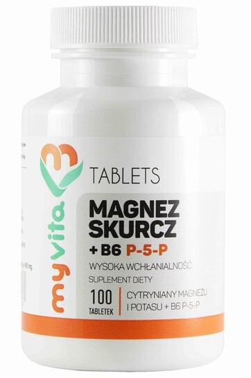 Магниевые сокращения P5P Магний + Калий + B6 (100 таблеток) MyVita
Магниевые сокращения P5P Магний + Калий + B6 (100 таблеток) MyVita