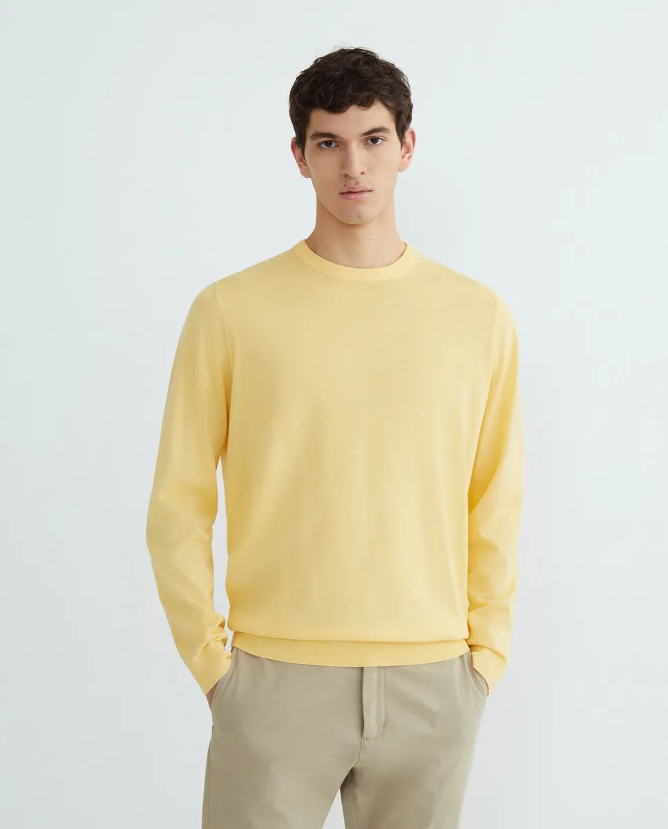 Мужской свитер с круглым вырезом Alan Paine, жёлтый
Мужской свитер с круглым вырезом Alan Paine, жёлтый