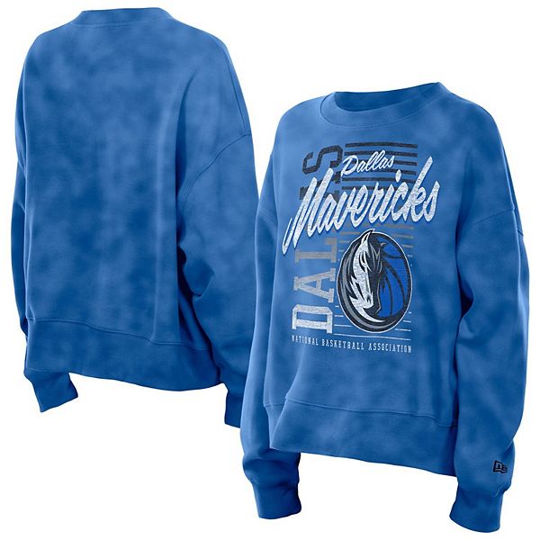 Женский синий свитшот Dallas Mavericks в стиле ретро с эффектом минеральной стирки New Era
Женский синий свитшот Dallas Mavericks в стиле ретро с эффектом минеральной стирки New Era