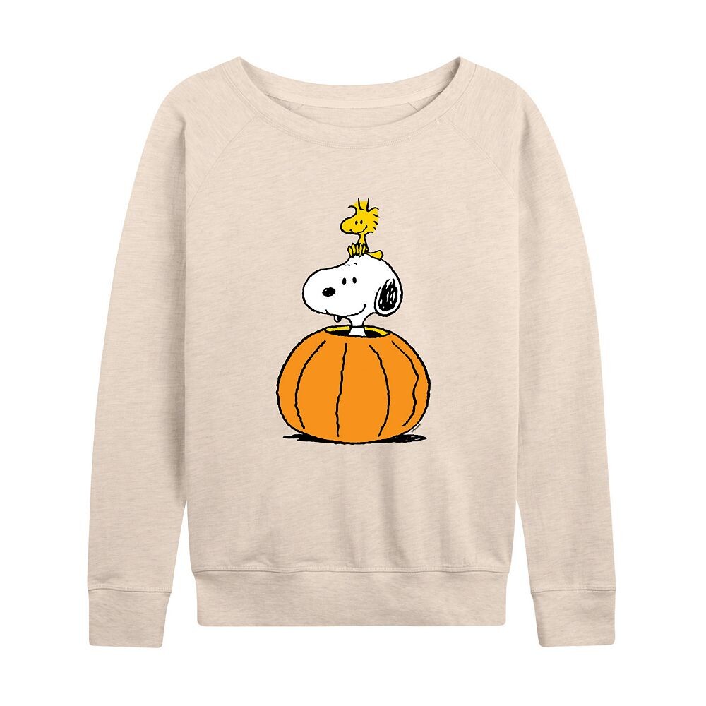 Женский легкий свитшот из френч-терри Peanuts Snoopy & Woodstock Pumpkin Licensed Character, бежевый
Женский легкий свитшот из френч-терри Peanuts Snoopy & Woodstock Pumpkin Licensed Character, бежевый