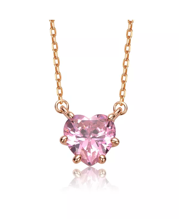 Ожерелье с цветным кубическим цирконием в форме сердца Rachel Glauber, pink
Ожерелье с цветным кубическим цирконием в форме сердца Rachel Glauber, pink