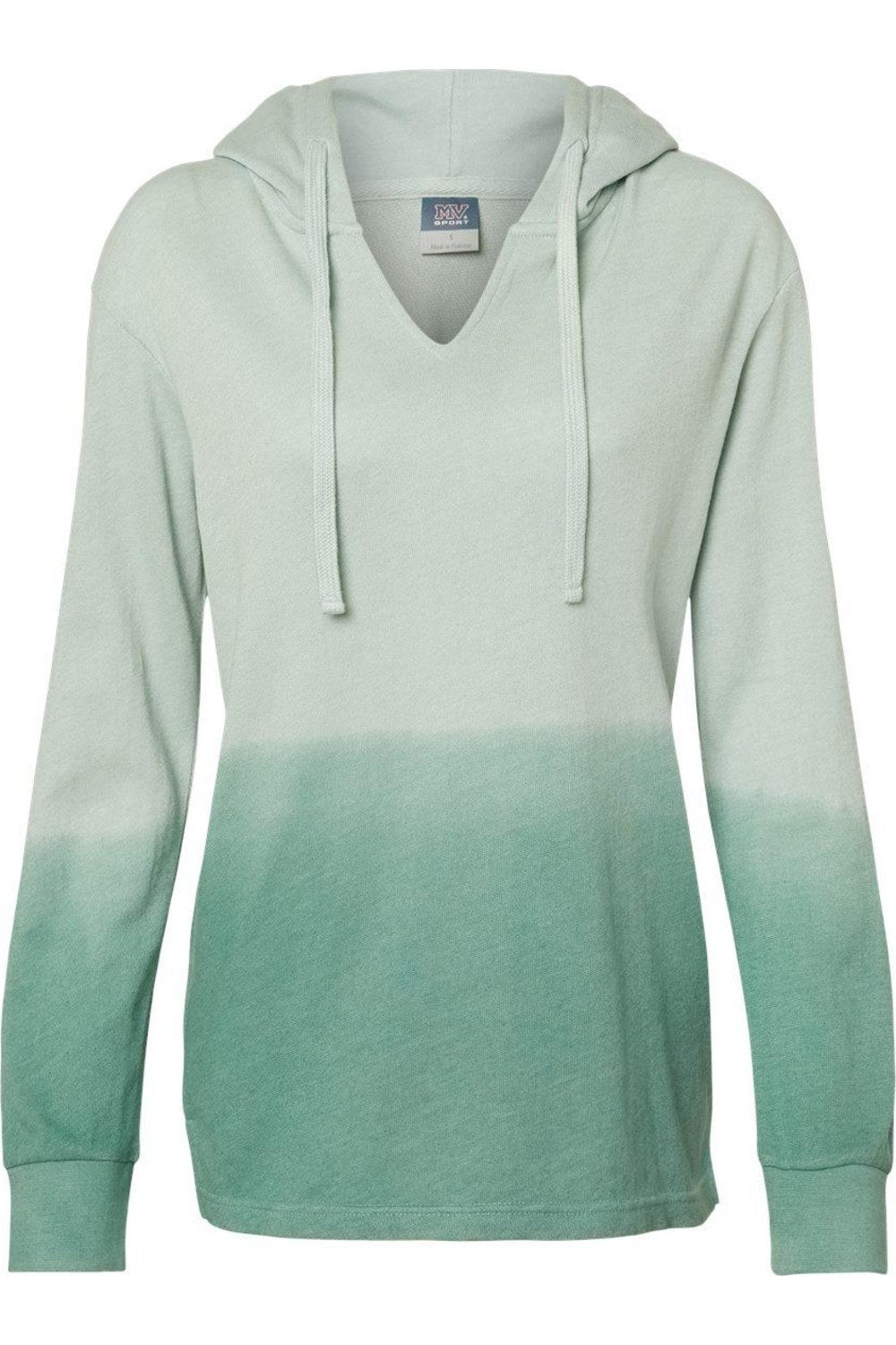 MV Sport Женская толстовка с капюшоном из французского терри с эффектом омбре, цвет greenstone/ jungle green
MV Sport Женская толстовка с капюшоном из французского терри с эффектом омбре, цвет greenstone/ jungle green