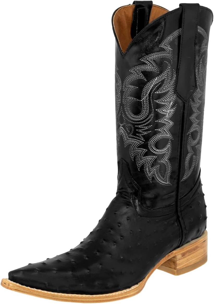 Мужские черные западные кожаные ковбойские сапоги Texas Legacy с принтом из пера страуса, носок 3X
Мужские черные западные кожаные ковбойские сапоги Texas Legacy с принтом из пера страуса, носок 3X