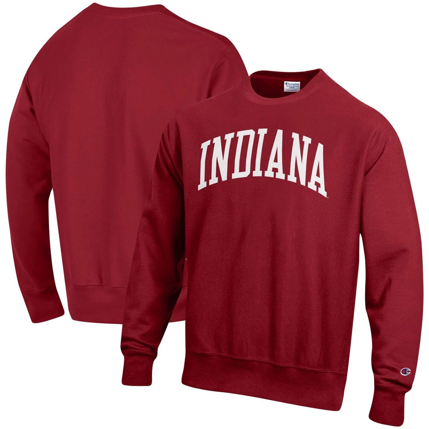 Мужской пуловер с принтом Crimson Indiana Hoosiers Arch обратного переплетения Champion
Мужской пуловер с принтом Crimson Indiana Hoosiers Arch обратного переплетения Champion