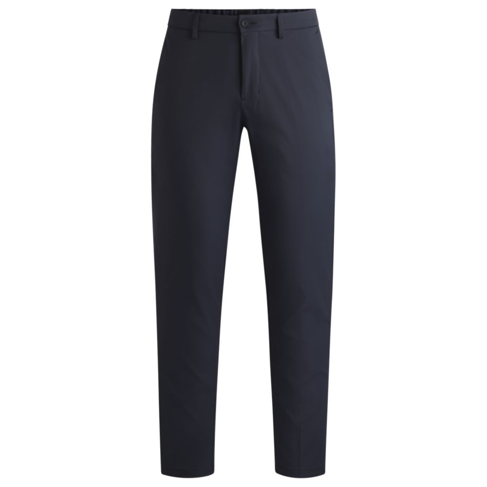 Брюки чинос классического кроя со скрытым шнурком и зауженными штанинами BOSS, темно-синий
Брюки чинос классического кроя со скрытым шнурком и зауженными штанинами BOSS, темно-синий
