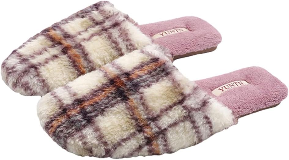 Женские и мужские босоножки Yafirgeer в клетку, высококлассные роскошные тапочки с флисовой подкладкой, элегантные нескользящие домашние туфли для дома и улицы, фиолетовый
Женские и мужские босоножки Yafirgeer в клетку, высококлассные роскошные тапочки с флисовой подкладкой, элегантные нескользящие домашние туфли для дома и улицы, фиолетовый