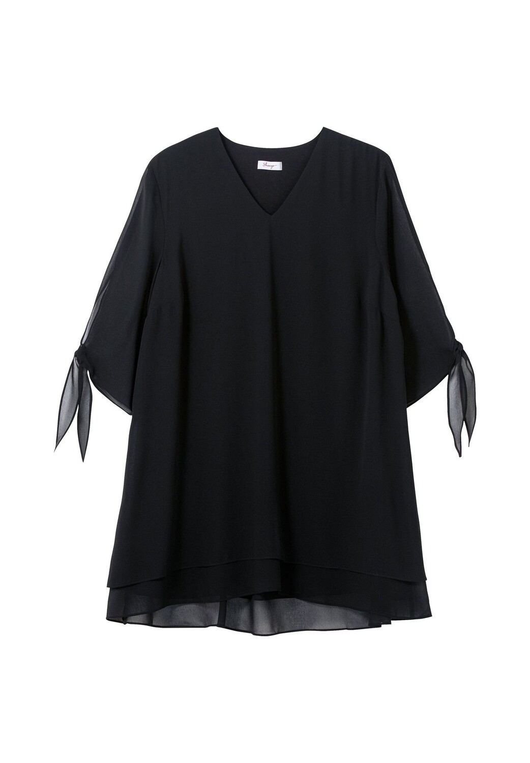 Длинная шифоновая туника с многослойным эффектом Sheego, черный
Длинная шифоновая туника с многослойным эффектом Sheego, черный