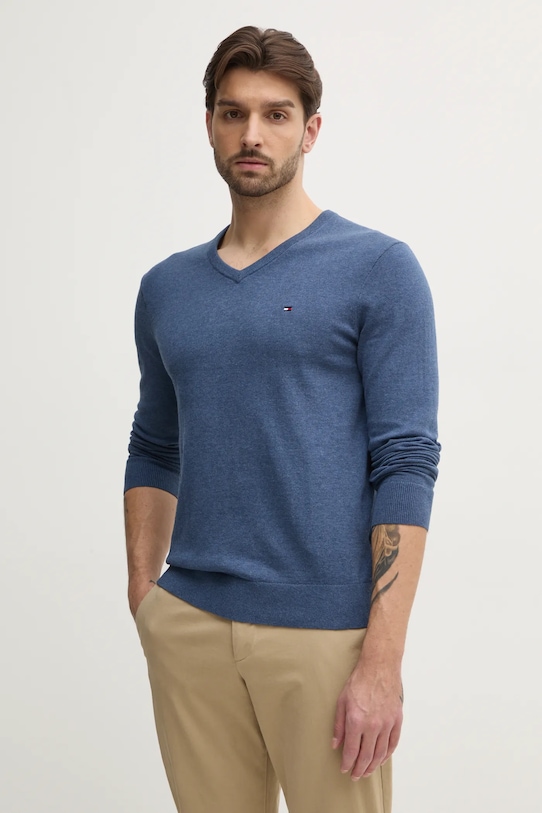 Хлопковый свитер Tommy Hilfiger, синий
Хлопковый свитер Tommy Hilfiger, синий