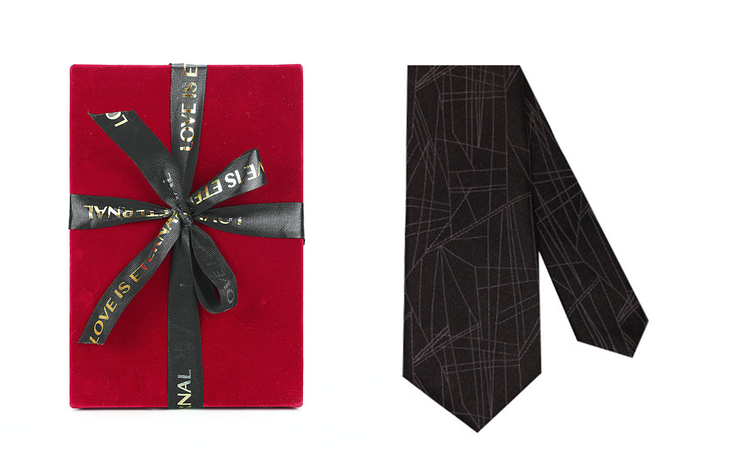 MUSTKOO Шелковый галстук мужской подарочный набор, Black MTS-8049 Red Box Packaging 
MUSTKOO Шелковый галстук мужской подарочный набор, Black MTS-8049 Red Box Packaging