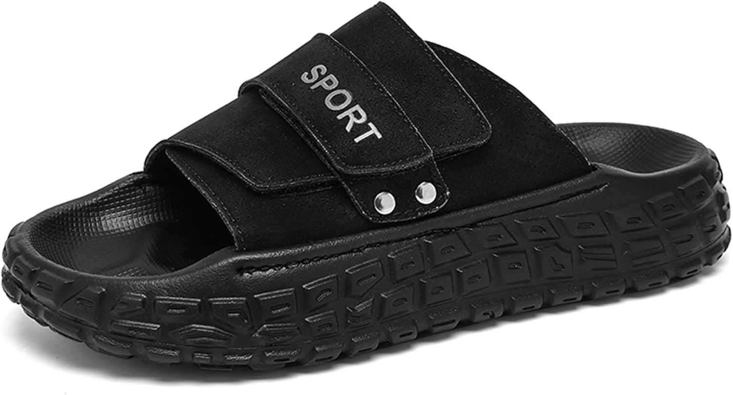 Мужские слайд-сандалии с толстой подошвой, мягкие летние тапочки для ходьбы, противоскользящие, быстро сохнущие, для отдыха, отпуска и пляжа Generic, черный
Мужские слайд-сандалии с толстой подошвой, мягкие летние тапочки для ходьбы, противоскользящие, быстро сохнущие, для отдыха, отпуска и пляжа Generic, черный