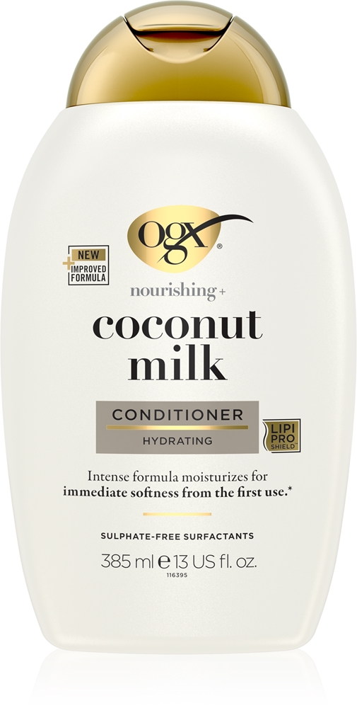 Увлажняющий кондиционер с кокосовым молоком и кокосовым маслом Ogx, 385 мл
Увлажняющий кондиционер с кокосовым молоком и кокосовым маслом Ogx, 385 мл