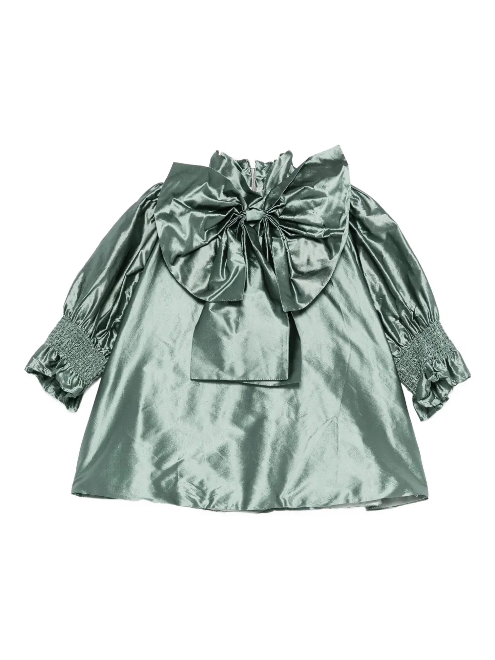 Платье с бантом и смокированными манжетами JESURUM BABY, зеленый
Платье с бантом и смокированными манжетами JESURUM BABY, зеленый