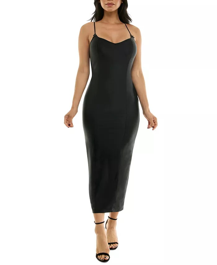 Женское облегающее платье миди с V-образным вырезом KATIA RAE, черный
Женское облегающее платье миди с V-образным вырезом KATIA RAE, черный