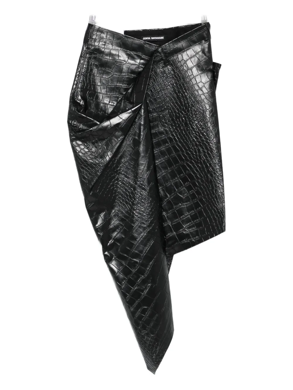 Асимметричная юбка с эффектом крокодиловой кожи JUNYA WATANABE, черный
Асимметричная юбка с эффектом крокодиловой кожи JUNYA WATANABE, черный