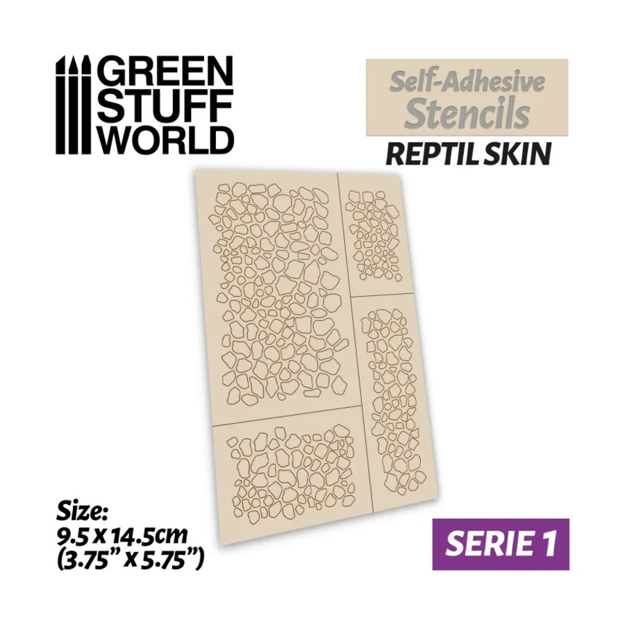 Самоклеящиеся трафареты - кожа рептилий, Accessories - Tape, Stencils, Adhesives, & Masking (Green Stuff World)
Самоклеящиеся трафареты - кожа рептилий, Accessories - Tape, Stencils, Adhesives, & Masking (Green Stuff World)