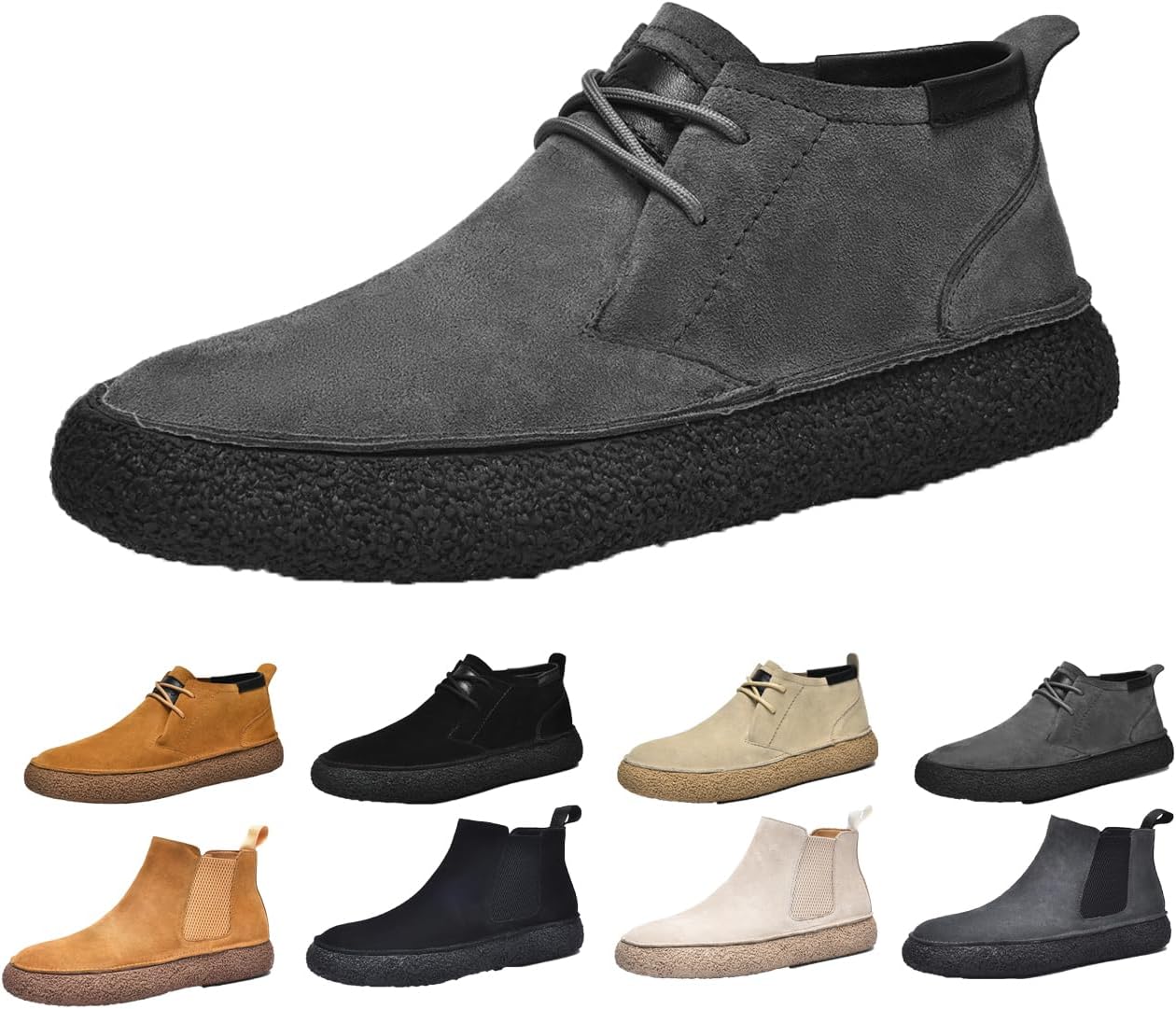 Мужские ботинки Чакка на щиколотке для пустыни, шнуровка, замшевая кожа, округлый носок, платформенные ботинки Generic, серый
Мужские ботинки Чакка на щиколотке для пустыни, шнуровка, замшевая кожа, округлый носок, платформенные ботинки Generic, серый