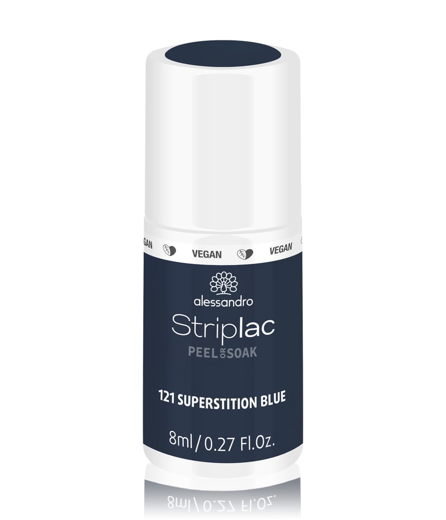 Лак для ногтей Alessandro Striplac Peel or Soak, Nr. 121 - Superstition Blue, 8 ml
Лак для ногтей Alessandro Striplac Peel or Soak, Nr. 121 - Superstition Blue, 8 ml