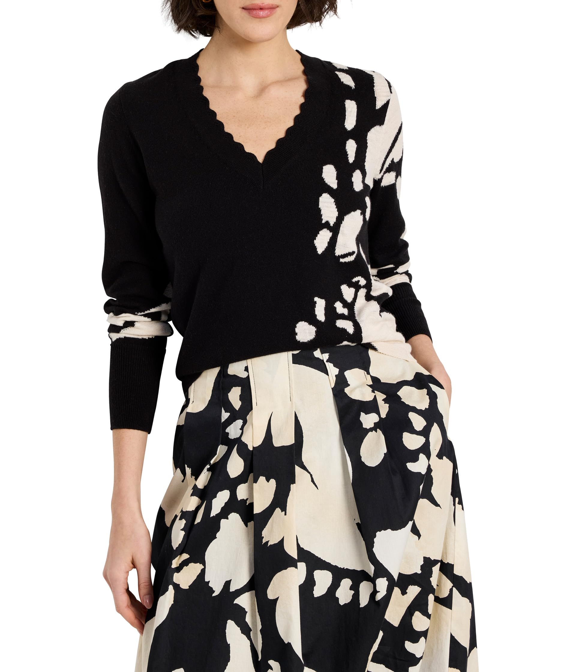 Свитер NIC+ZOE Evening Petal Sweater, Black Multi
Свитер NIC+ZOE Evening Petal Sweater, Black Multi