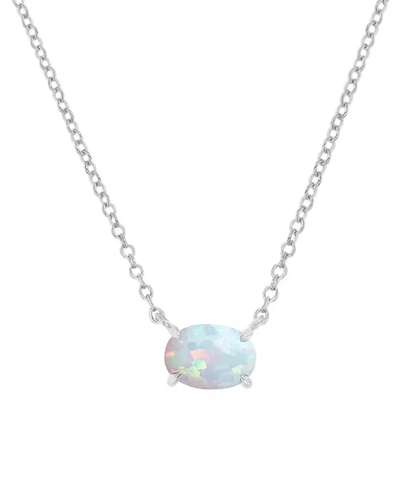 Ожерелье с подвеской из выращенного в лаборатории опала овальной формы (3/4 карата) Macy'S, silver
Ожерелье с подвеской из выращенного в лаборатории опала овальной формы (3/4 карата) Macy'S, silver