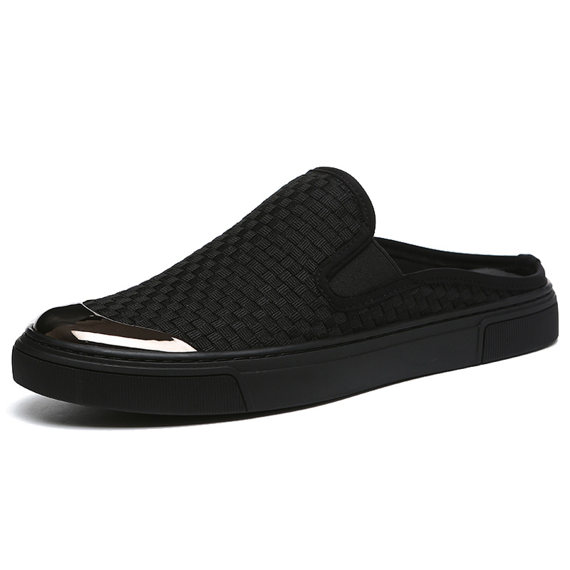 SENJIALUO Мужские сандалии с закрытым носком на резиновой подошве, черные
SENJIALUO Мужские сандалии с закрытым носком на резиновой подошве, черные