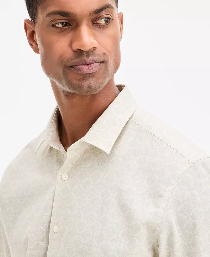 Мужская рубашка Lipson с коротким рукавом и геометрическим принтом на пуговицах Alfani, коричневый/бежевый
Мужская рубашка Lipson с коротким рукавом и геометрическим принтом на пуговицах Alfani, коричневый/бежевый