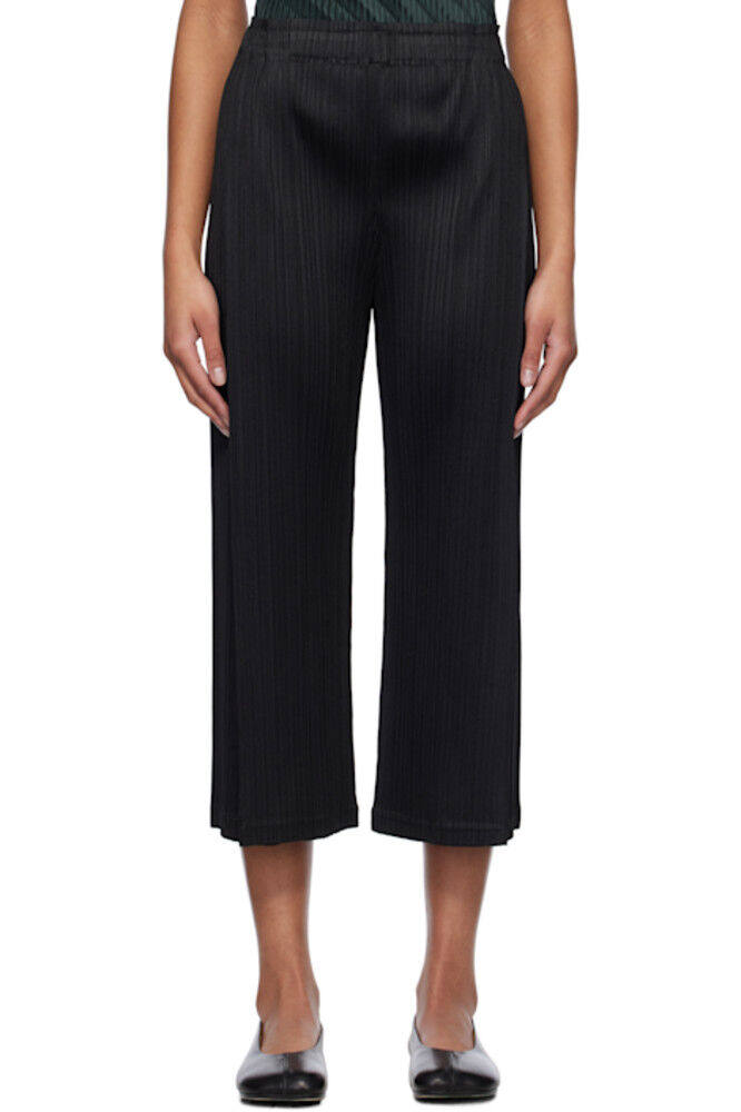 Черные брюки Light Wave PLEATS PLEASE ISSEY MIYAKE 
Черные брюки Light Wave PLEATS PLEASE ISSEY MIYAKE