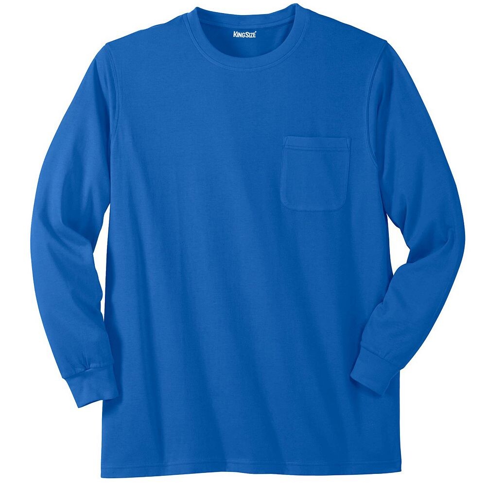 Мужская неусадочная легкая футболка Kingsize с круглым вырезом и карманами для больших и высоких размеров с длинными рукавами KingSize, цвет Royal Blue
Мужская неусадочная легкая футболка Kingsize с круглым вырезом и карманами для больших и высоких размеров с длинными рукавами KingSize, цвет Royal Blue