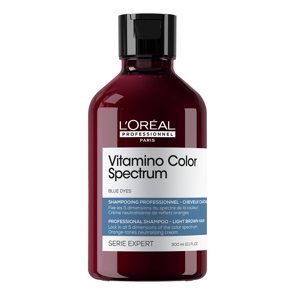 Апельсиновый нейтрализующий шампунь для светло-каштановых волос vitamino color spectrum professional orange tones neutralizing shampoo for light brown hair L′Oréal Professionnel Paris, 300 мл
Апельсиновый нейтрализующий шампунь для светло-каштановых волос vitamino color spectrum professional orange tones neutralizing shampoo for light brown hair L′Oréal Professionnel Paris, 300 мл