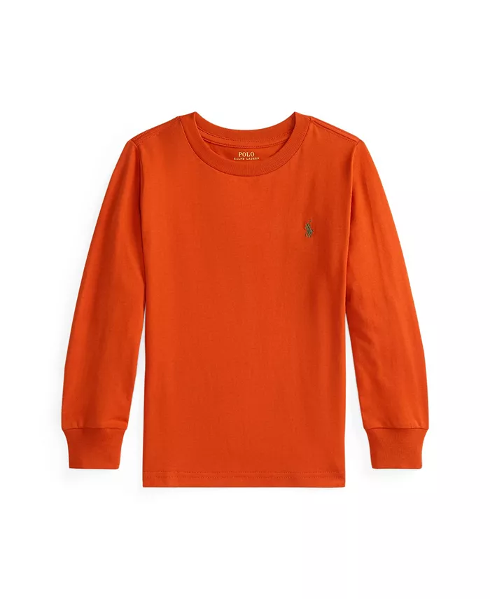 Детская хлопковая футболка с длинным рукавом для мальчиков Polo Ralph Lauren, оранжевый
Детская хлопковая футболка с длинным рукавом для мальчиков Polo Ralph Lauren, оранжевый