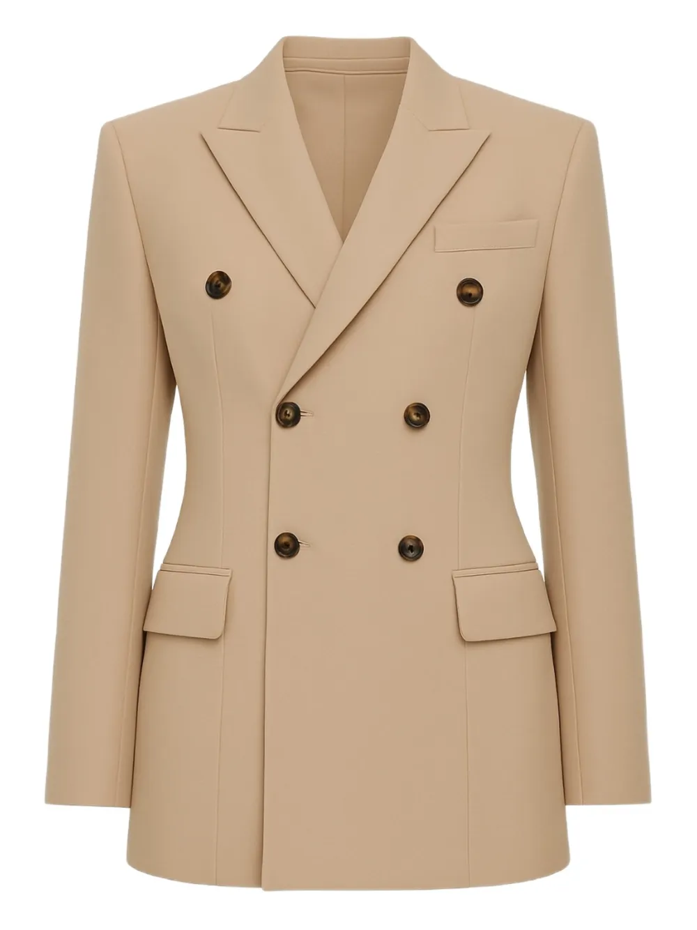 Двубортный пиджак Wardrobe.Nyc, нейтральный
Двубортный пиджак Wardrobe.Nyc, нейтральный