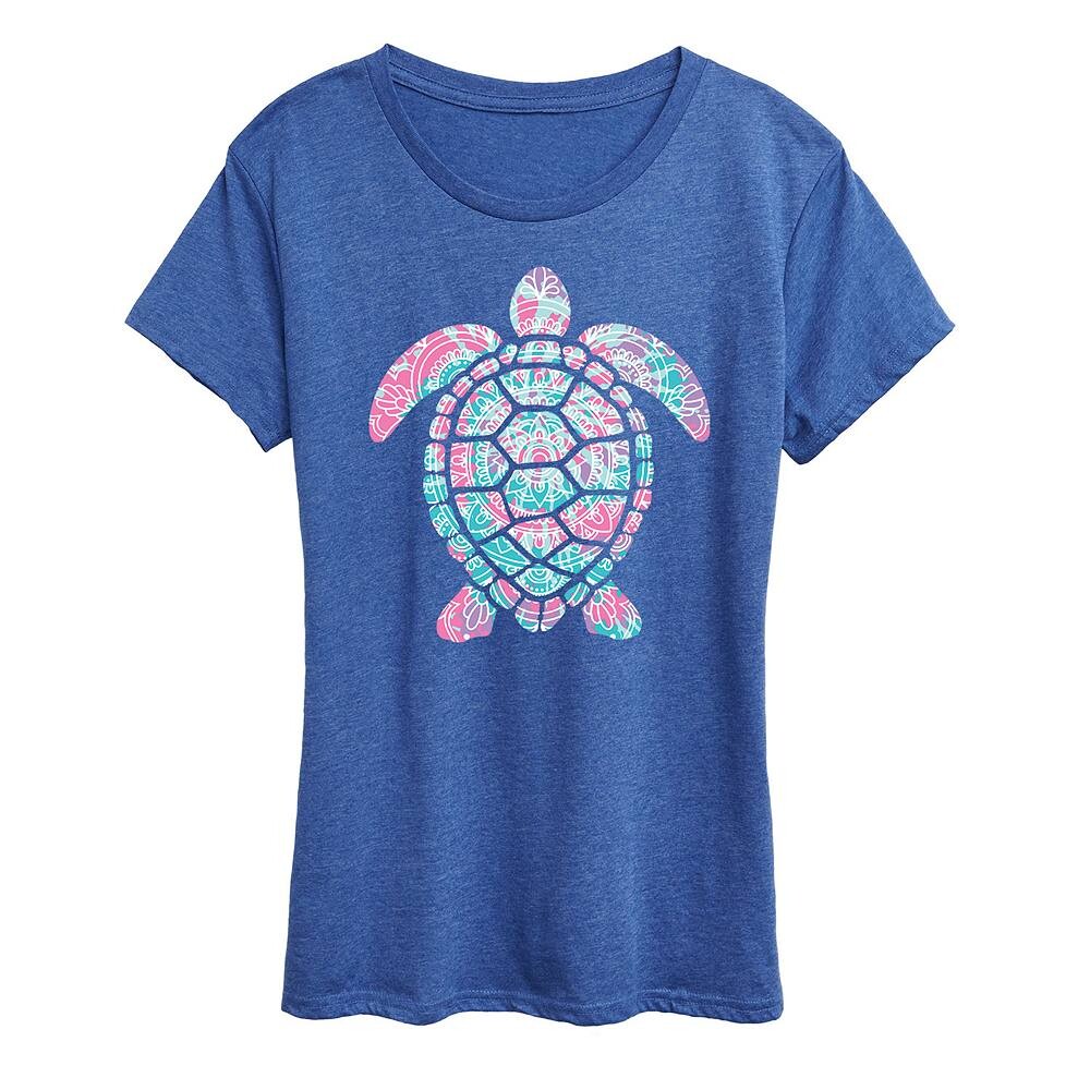 Женская футболка с рисунком черепахи Tie Dye Mandala, цвет Heather Royal Blue
Женская футболка с рисунком черепахи Tie Dye Mandala, цвет Heather Royal Blue