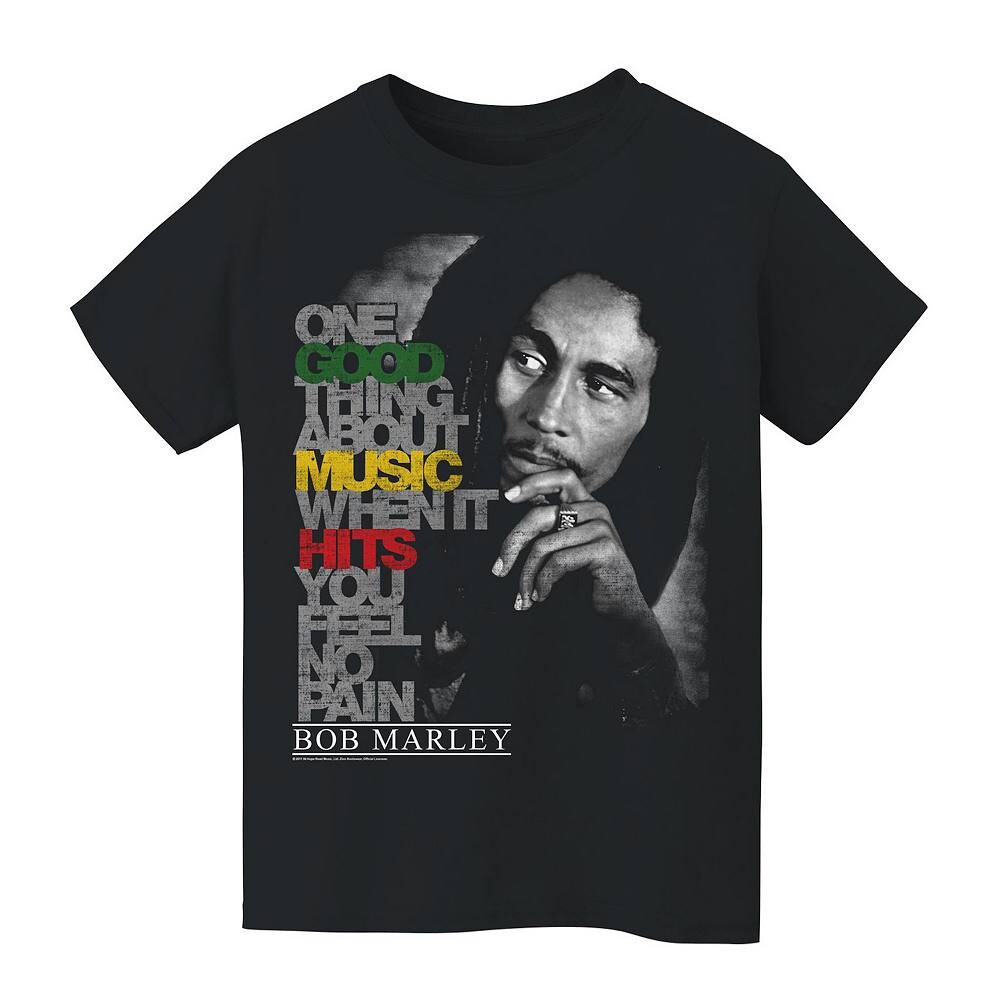 Детская футболка с рисунком Bob Marley Good Music 8–20 лет Licensed Character, черный
Детская футболка с рисунком Bob Marley Good Music 8–20 лет Licensed Character, черный