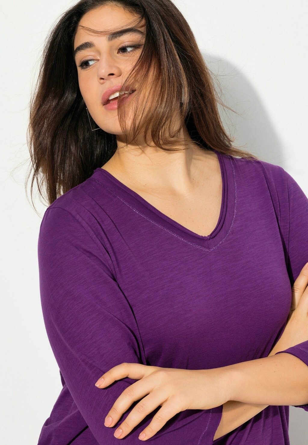 Топ с длинными рукавами SEAM 3/4 SLEEVE TEE Ulla Popken, фиолетовый
Топ с длинными рукавами SEAM 3/4 SLEEVE TEE Ulla Popken, фиолетовый