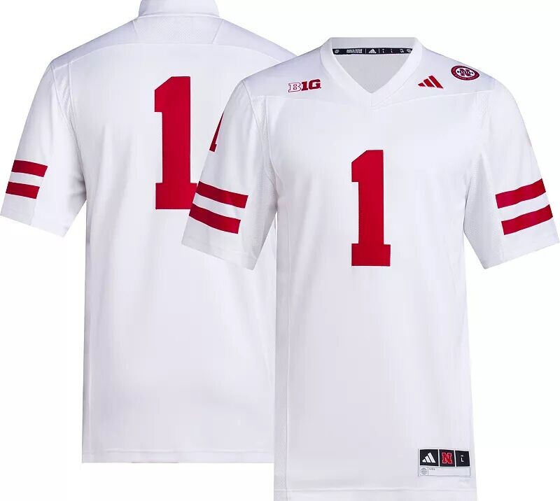 Мужская белая футбольная майка Adidas Nebraska Cornhuskers Premier Replica
Мужская белая футбольная майка Adidas Nebraska Cornhuskers Premier Replica