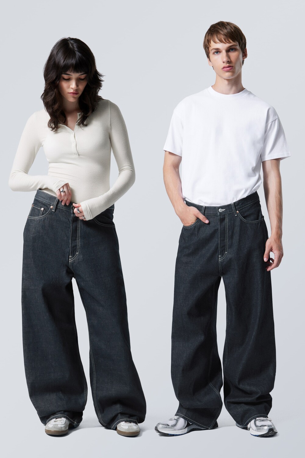 Свободные мешковатые джинсы astro Weekday, синий 
Свободные мешковатые джинсы astro Weekday, синий