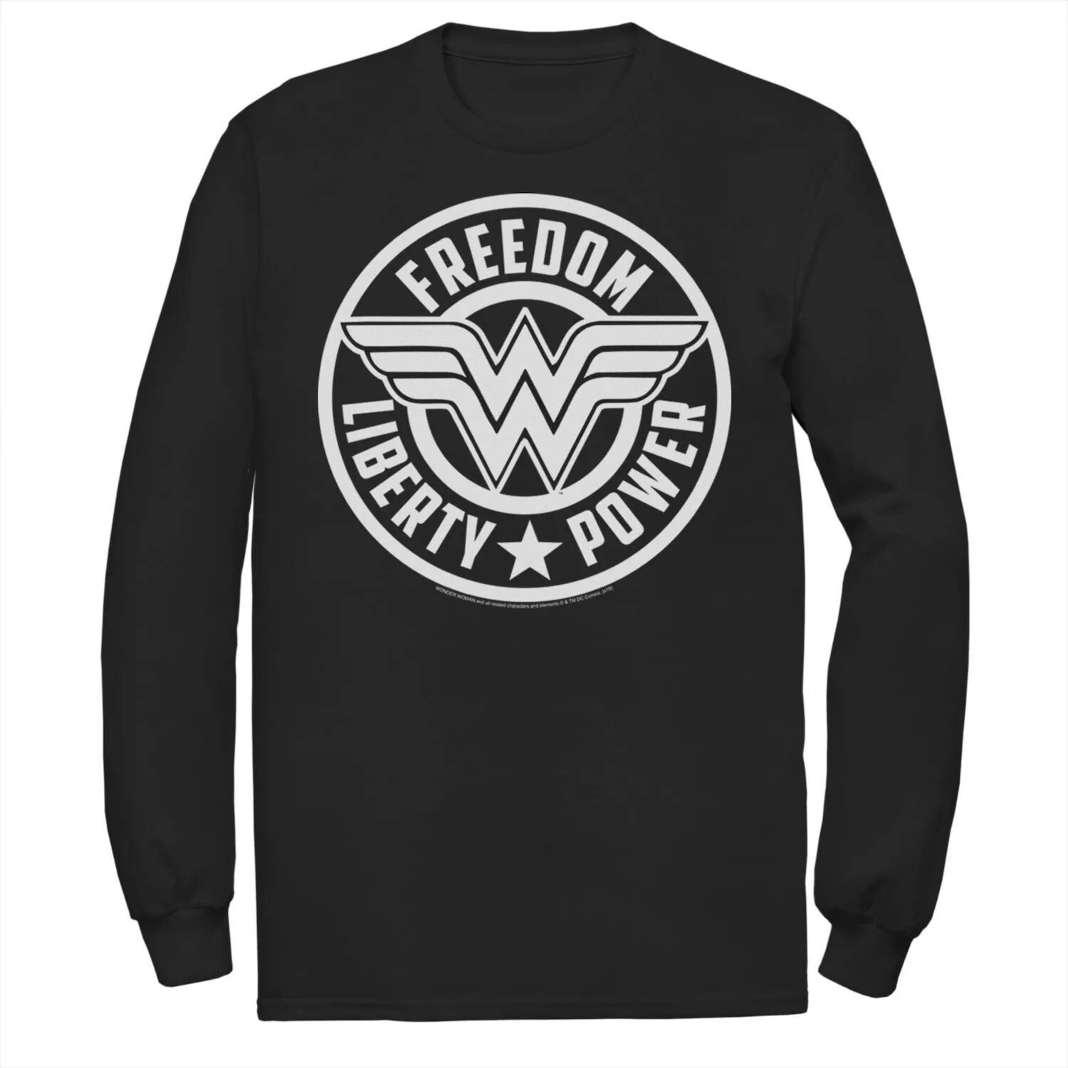 Мужская футболка с длинными рукавами и графическим логотипом DC Comics Wonder Woman Freedom Liberty Power Licensed Character
Мужская футболка с длинными рукавами и графическим логотипом DC Comics Wonder Woman Freedom Liberty Power Licensed Character