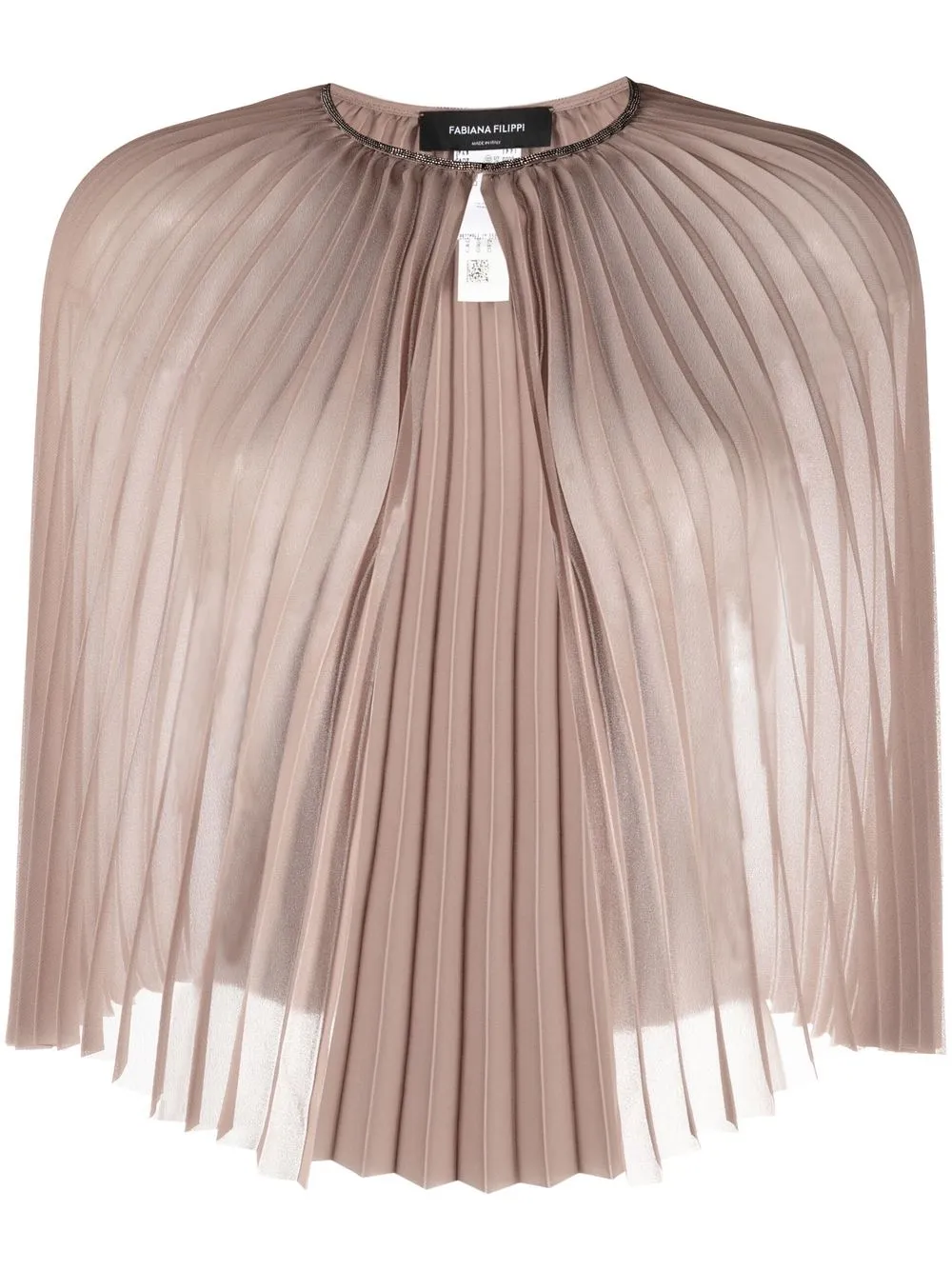 Плиссированный кейп Fabiana Filippi, нейтральный
Плиссированный кейп Fabiana Filippi, нейтральный