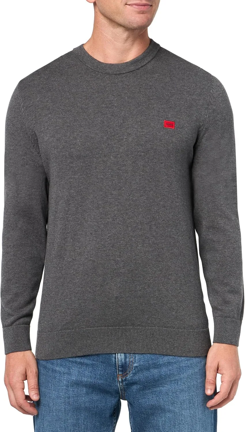 Хлопковый свитер Hugo с тканой этикеткой
Хлопковый свитер Hugo с тканой этикеткой