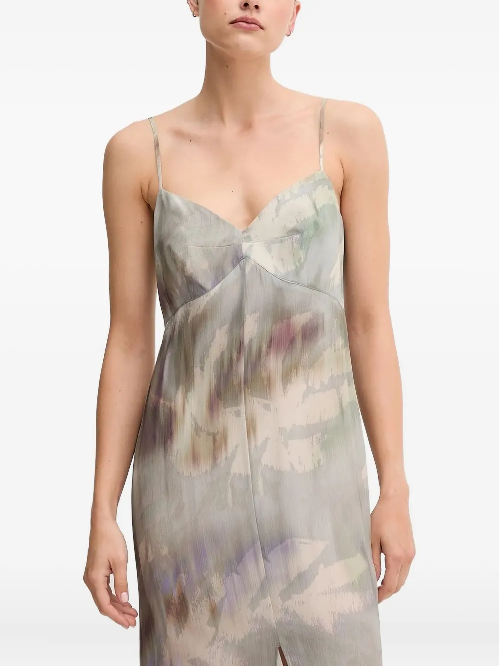 Платье макси с абстрактным принтом Sandro Ferrone, серый
Платье макси с абстрактным принтом Sandro Ferrone, серый