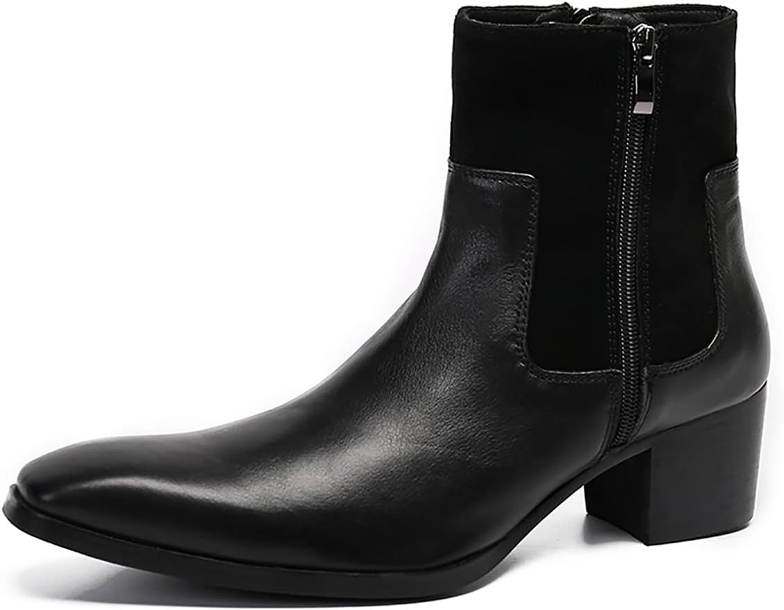 Мужские повседневные западные ботинки Santimon Mens Dress Chelsea - настоящие кожаные ботинки ковбойского типа до щиколотки с двойной молнией для вечеринки, диско и свадьбы, черный
Мужские повседневные западные ботинки Santimon Mens Dress Chelsea - настоящие кожаные ботинки ковбойского типа до щиколотки с двойной молнией для вечеринки, диско и свадьбы, черный