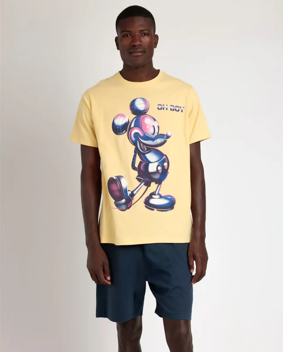 Мужская короткая пижама желтого трикотажа Disney, жёлтый
Мужская короткая пижама желтого трикотажа Disney, жёлтый