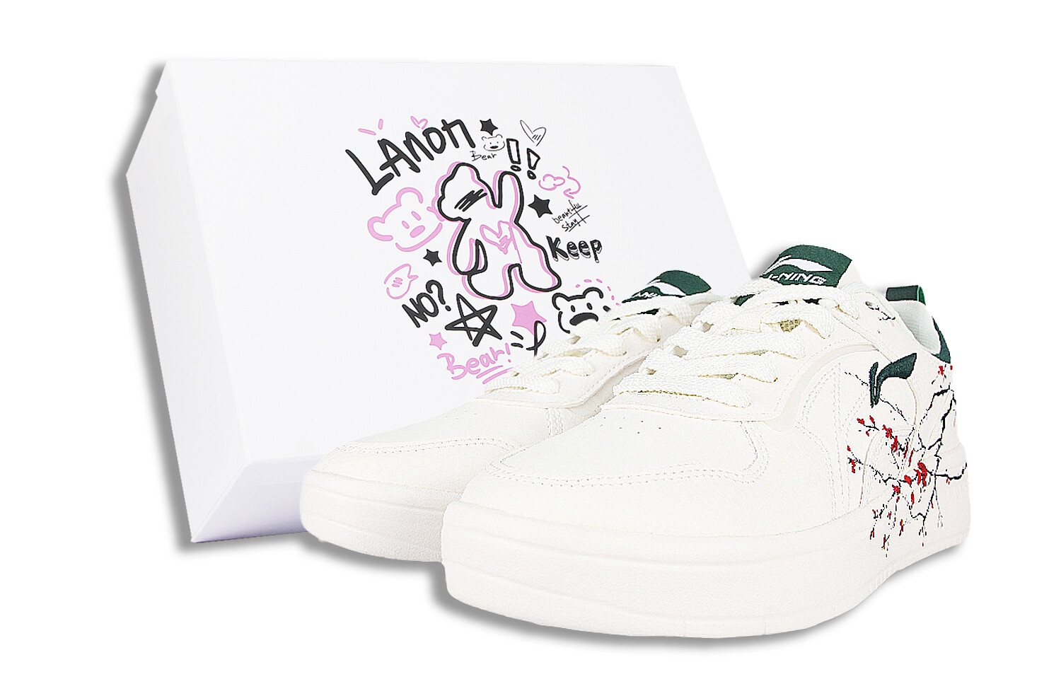 Кроссовки LiNing Skateboarding Shoes Men Low-top Green/Red/Black, белый
Кроссовки LiNing Skateboarding Shoes Men Low-top Green/Red/Black, белый