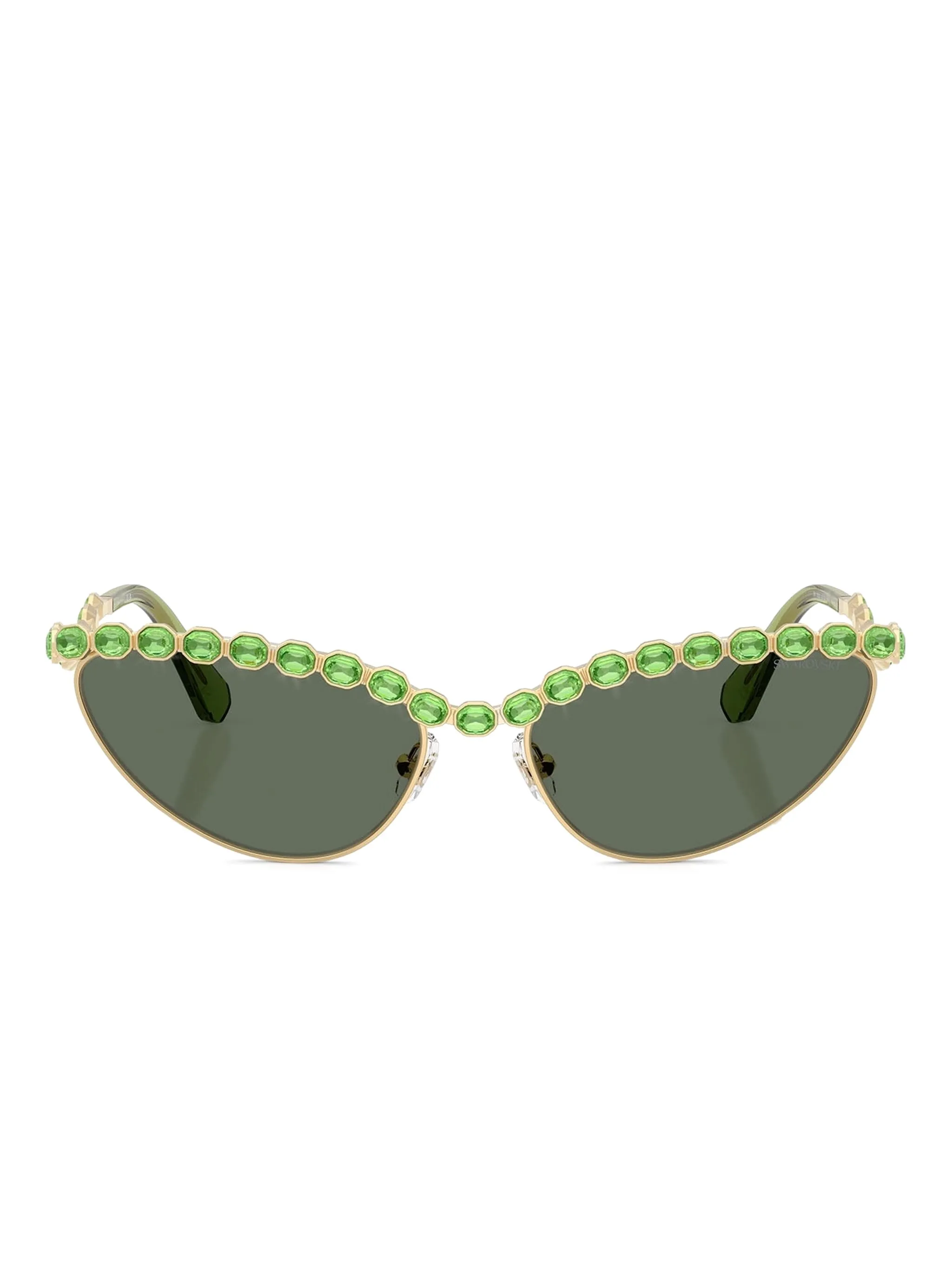 Декорированные солнцезащитные очки в оправе кошачий глаз Swarovski Eyewear, золотистый
Декорированные солнцезащитные очки в оправе кошачий глаз Swarovski Eyewear, золотистый