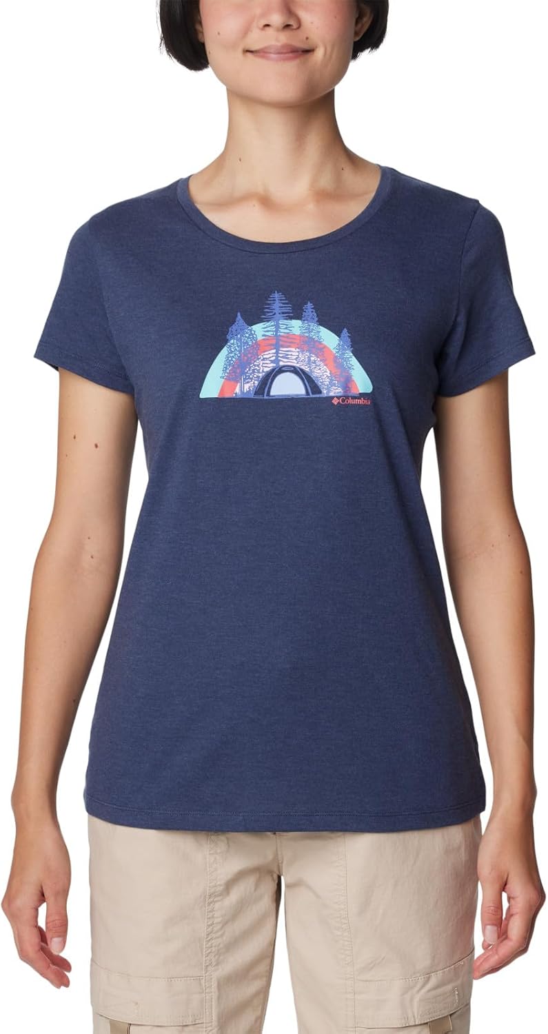 Columbia Womens Daisy Days футболка с коротким рукавом и принтом, Nocturnal Heather/Happier Outdoors
Columbia Womens Daisy Days футболка с коротким рукавом и принтом, Nocturnal Heather/Happier Outdoors