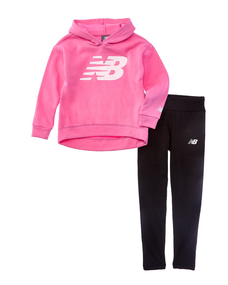 Комплект New Balance из 2 предметов: худи и леггинсы на флисовой подкладке, розовый
Комплект New Balance из 2 предметов: худи и леггинсы на флисовой подкладке, розовый