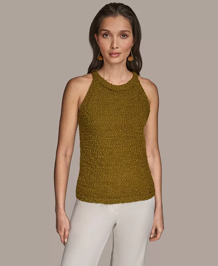 Женский текстурированный вязаный топ без рукавов Donna Karan New York, зеленый
Женский текстурированный вязаный топ без рукавов Donna Karan New York, зеленый