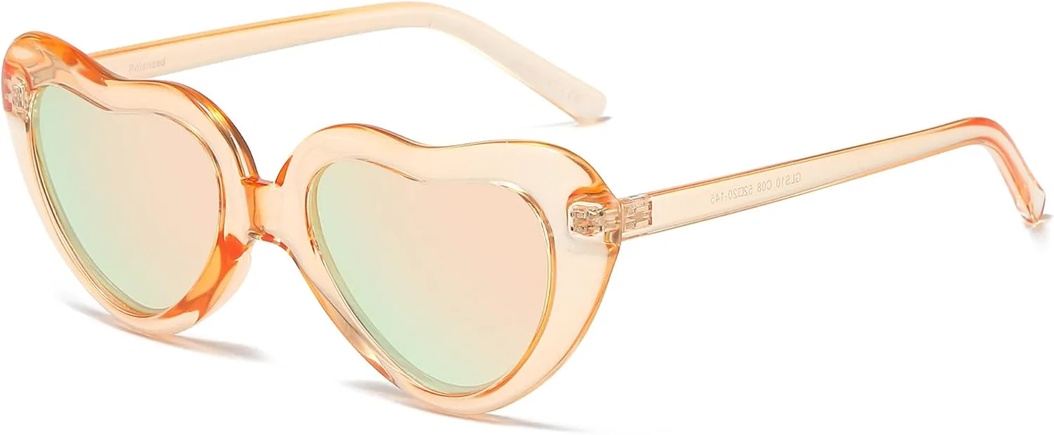 Женские поляризованные солнцезащитные очки Chicid в форме сердца, классическая оправа «Любовь», защита от УФ-излучения UV400, A06 Brown/Gold Mirrored Lens
Женские поляризованные солнцезащитные очки Chicid в форме сердца, классическая оправа «Любовь», защита от УФ-излучения UV400, A06 Brown/Gold Mirrored Lens