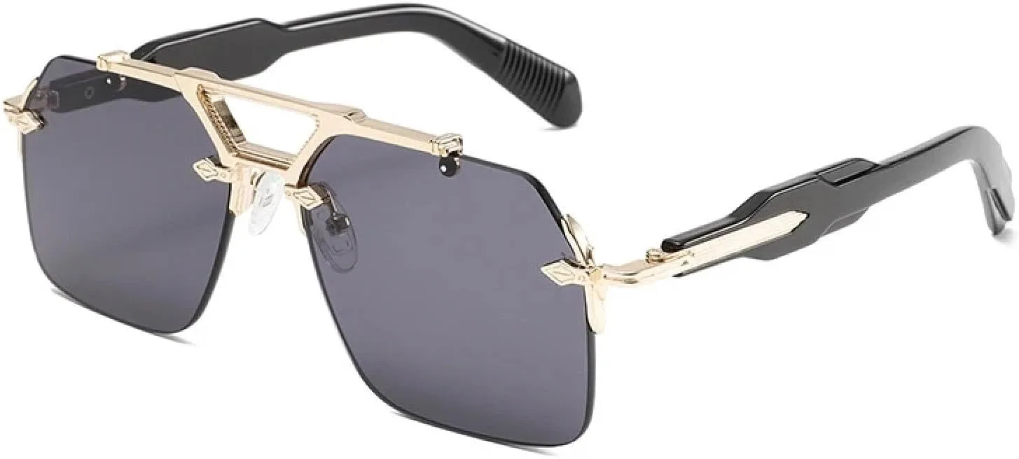 Роскошные классические овальные солнцезащитные очки без оправы для мужчин и женщин в винтажном панк-стиле, большие очки в металлической оправе TKKTLLT, C1
Роскошные классические овальные солнцезащитные очки без оправы для мужчин и женщин в винтажном панк-стиле, большие очки в металлической оправе TKKTLLT, C1